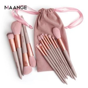MAANGE Pro 13Pcs Makeup Brushes Set Face Eye Shad